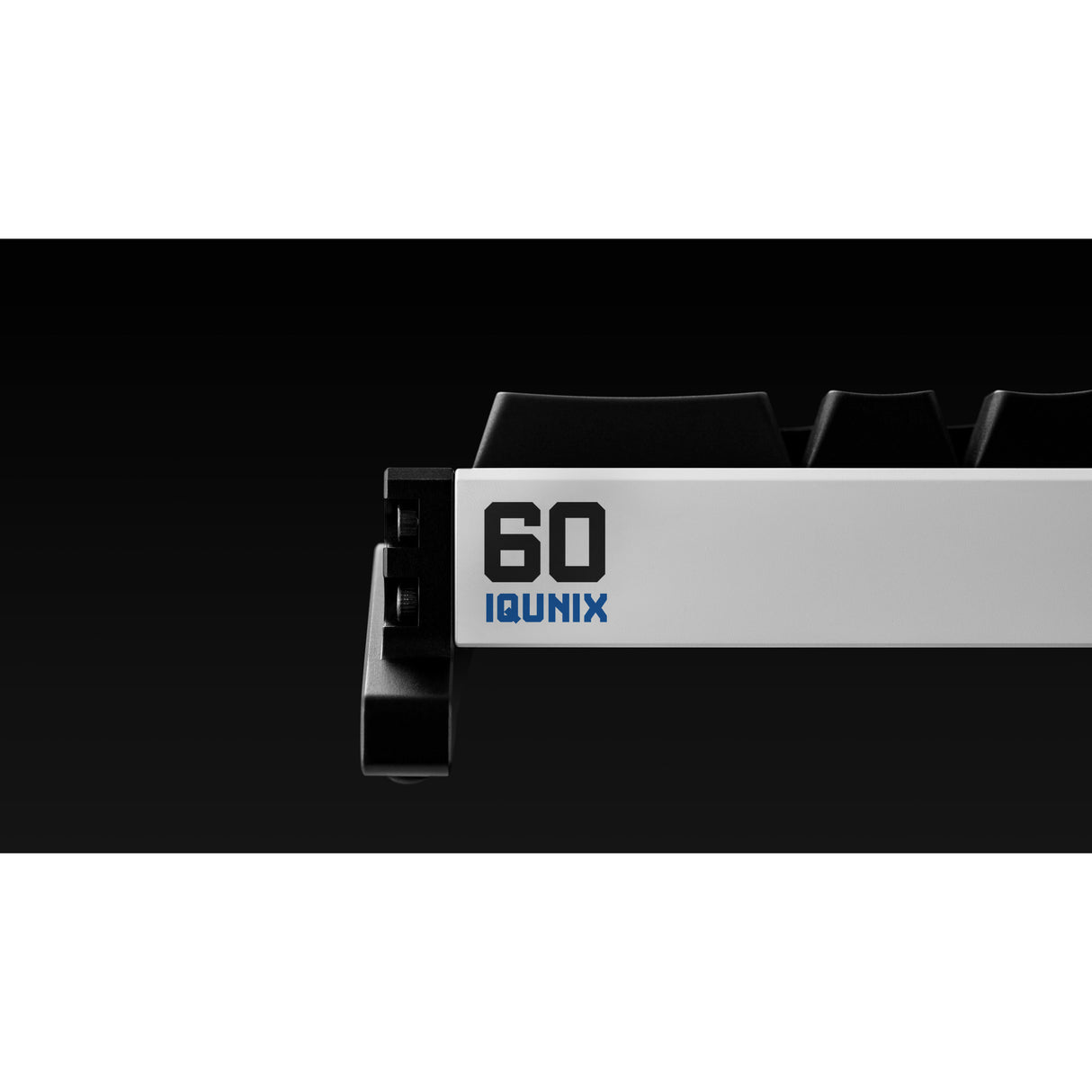 Iqunix ez60 magnetisk switch gaming tastatur (sort, us layout (qwerty), gateron star trail, 60%, rgb, double shot pbt keycaps)