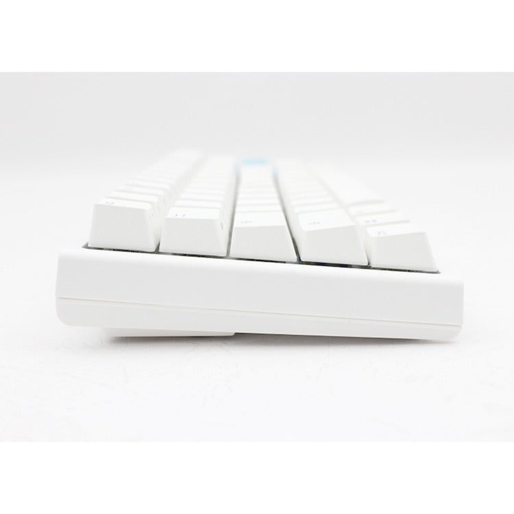 Ducky one 2 pro mini hvid klassisk rgb mekanisk gaming tastatur (hvid, us layout (qwerty), cherry mx brown, 60%, rgb led, double-shot pbt, quack mekanik)