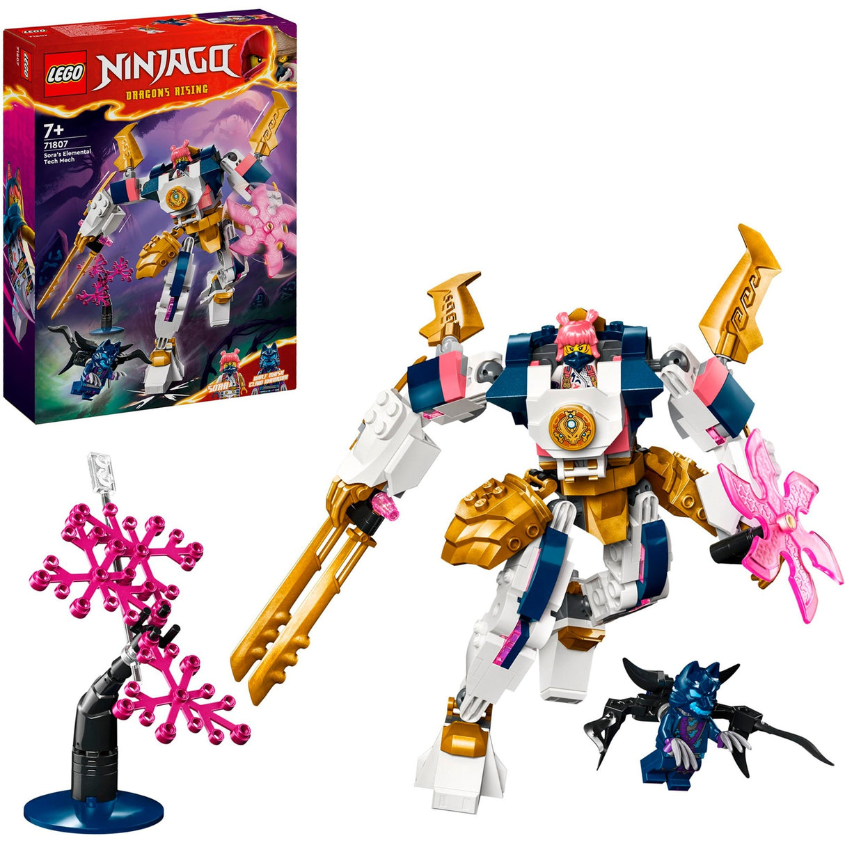 Lego Ninjago - Sora's Elemental Tech Mecha Construction Toy (71807)