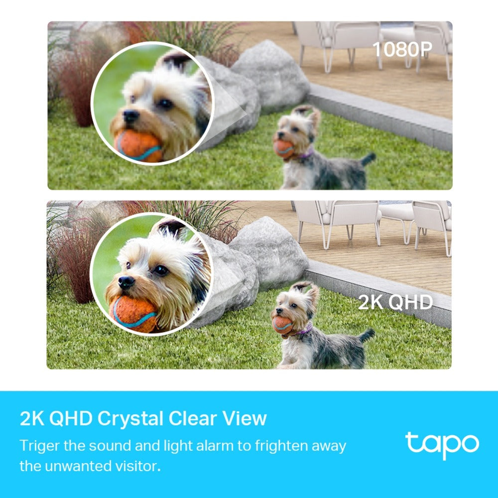 Tp-link tapo c420s1 sikkerhedskamera (hvid, 2k qhd, ip65)