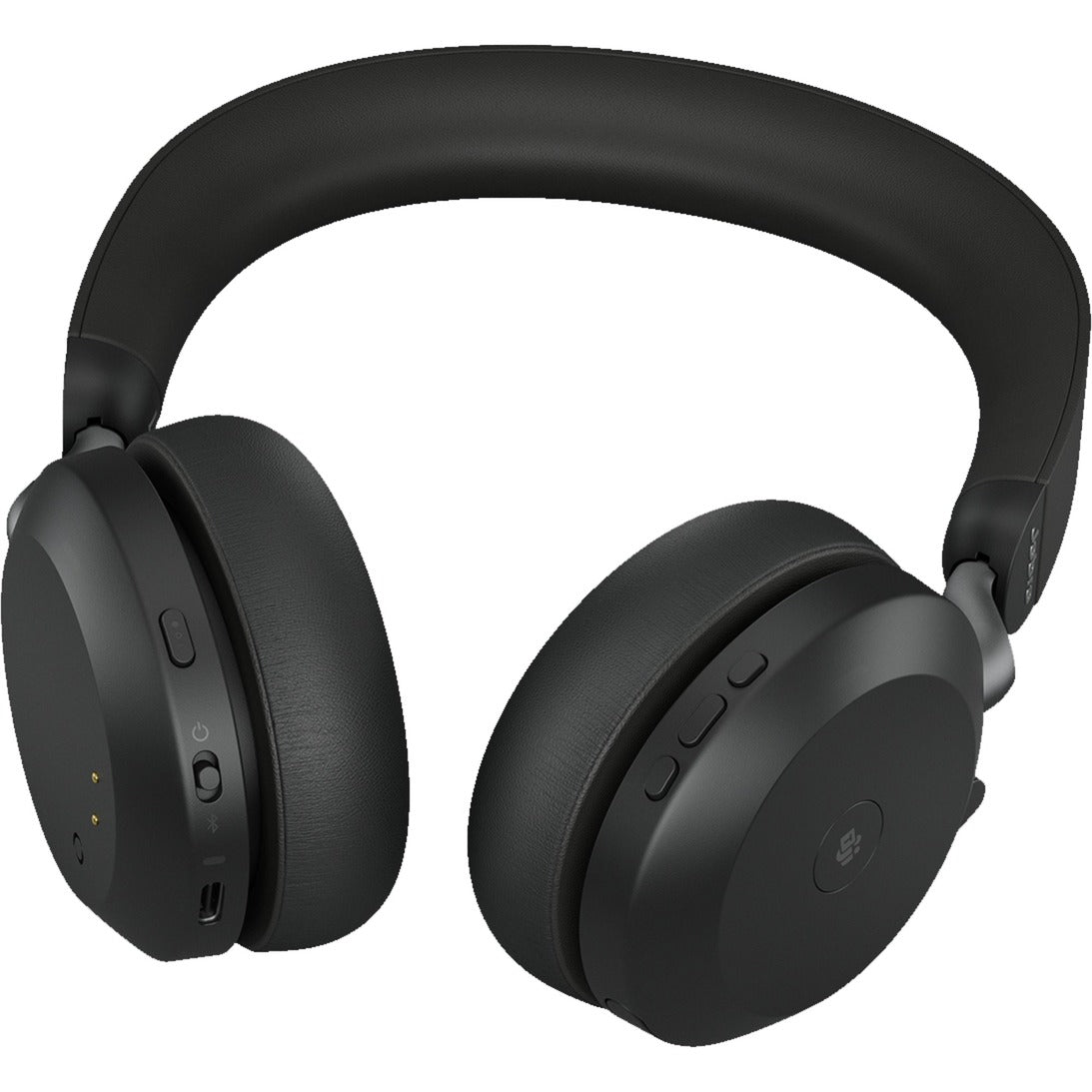 Jabra evolve2 75 on-ear headset (sort, link380c, microsoft teams)