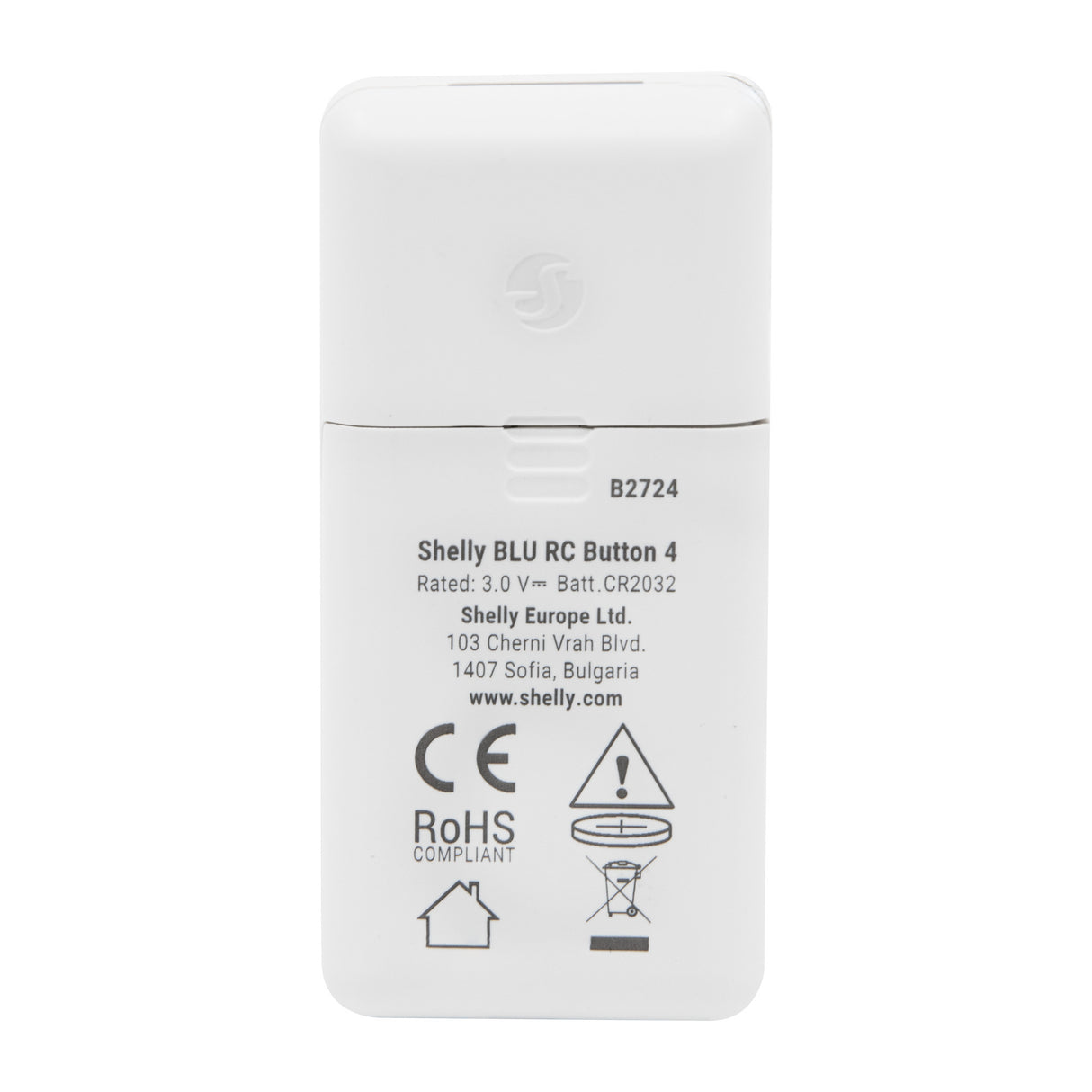 Shelly blu rc button 4 zb afstandsbediening (wit, bluetooth 5 (le), zigbee)