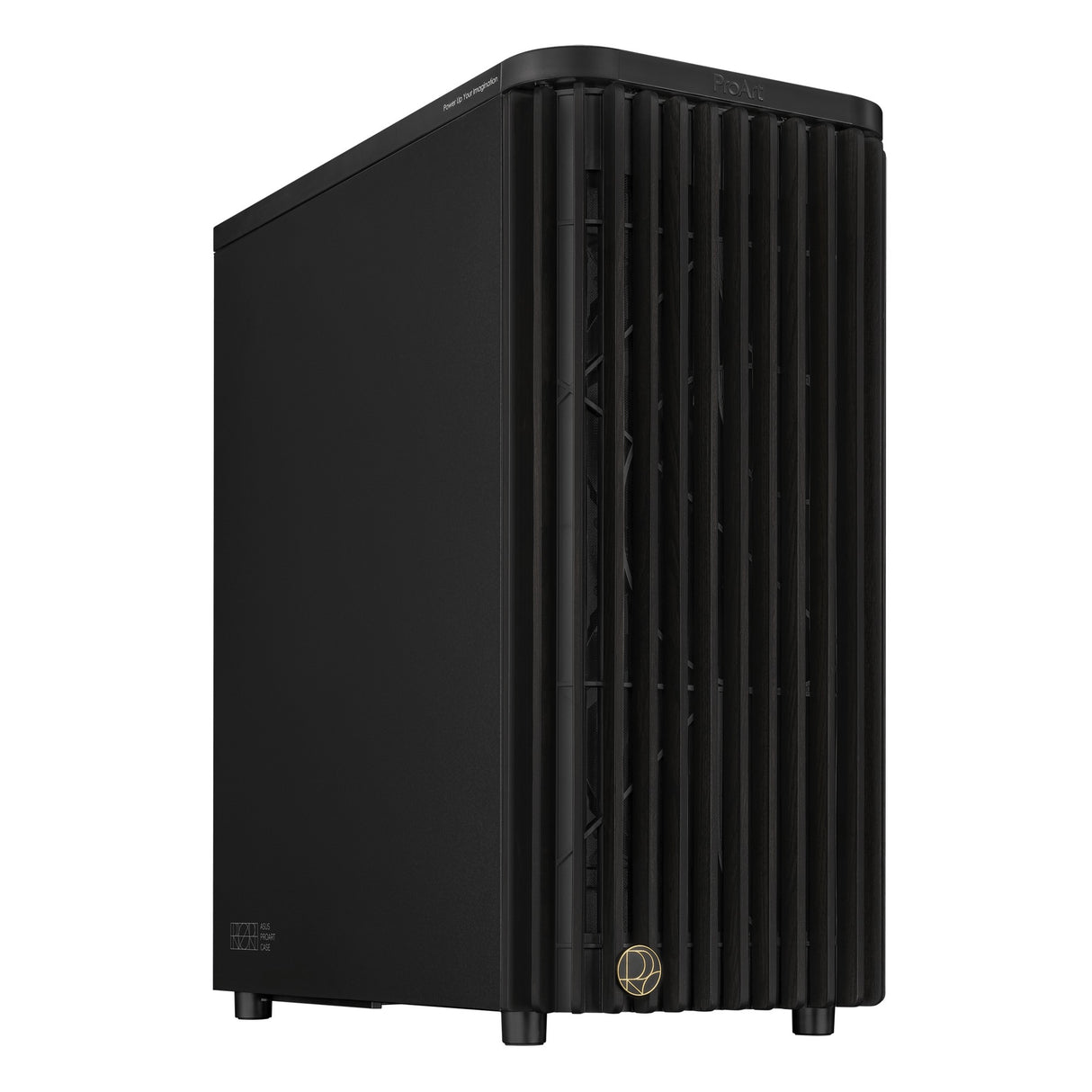 Asus proart pa401 wood edition - metalpanel midi tårnhus (sort | 2x USB-A | 1x USB-C)