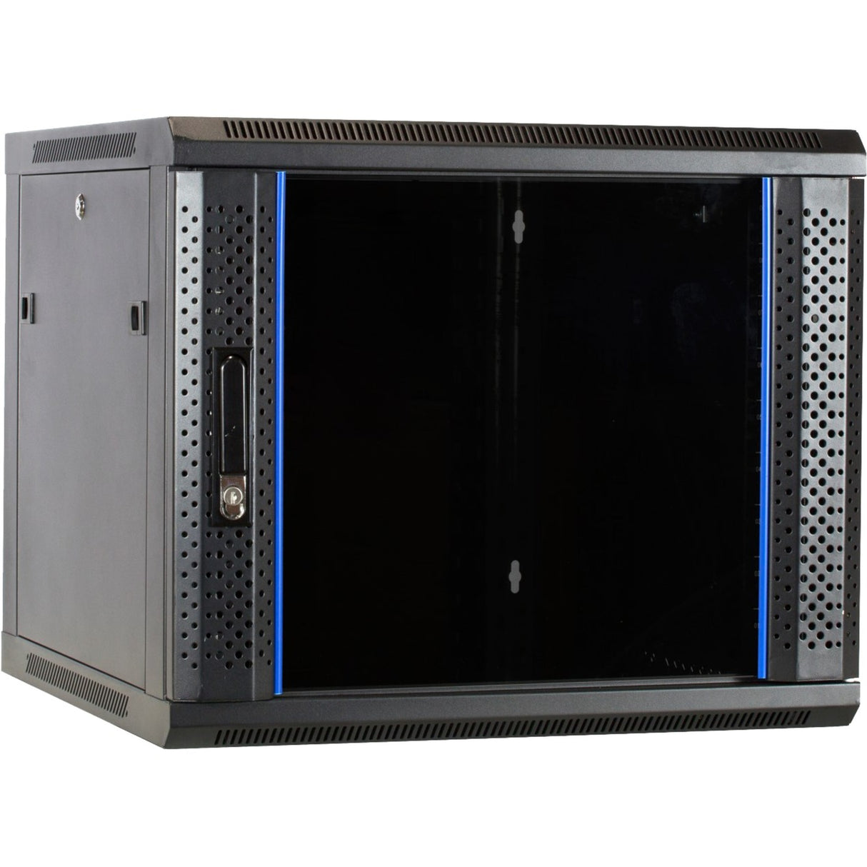 Dsi 9u vægskab med glaslåge - ds6609 serverrack (sort, 600 x 600 x 500 mm)