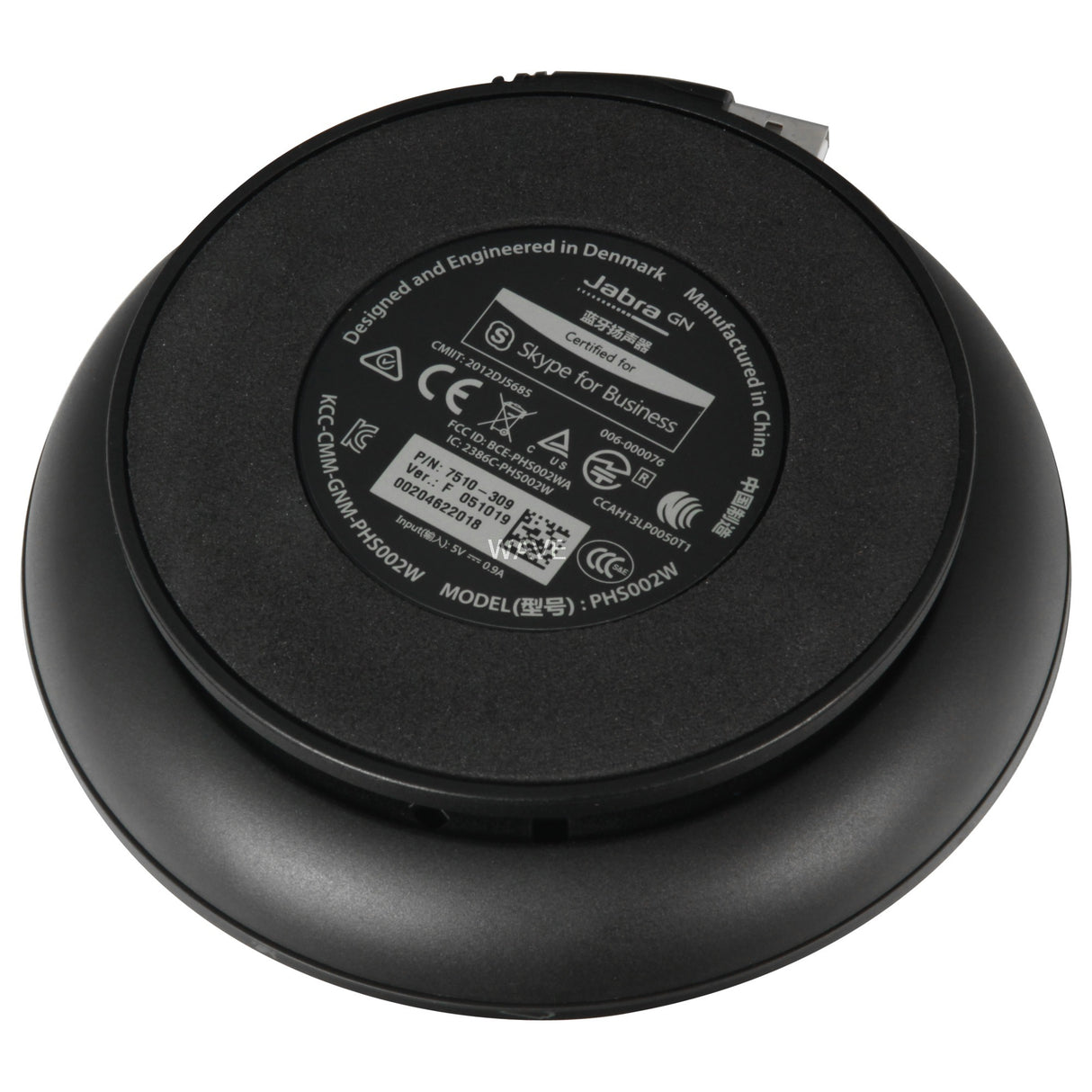 Jabra speak 510+ ms højttaler (sort, Bluetooth 3.0, USB 2.0)
