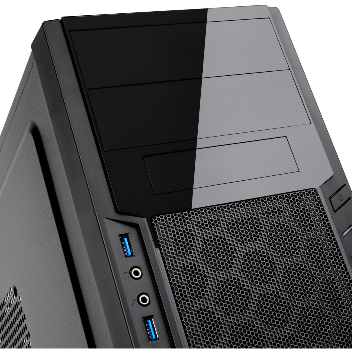 Silverstone sst-ps13b midi tårnhus (sort | 2x USB-A)