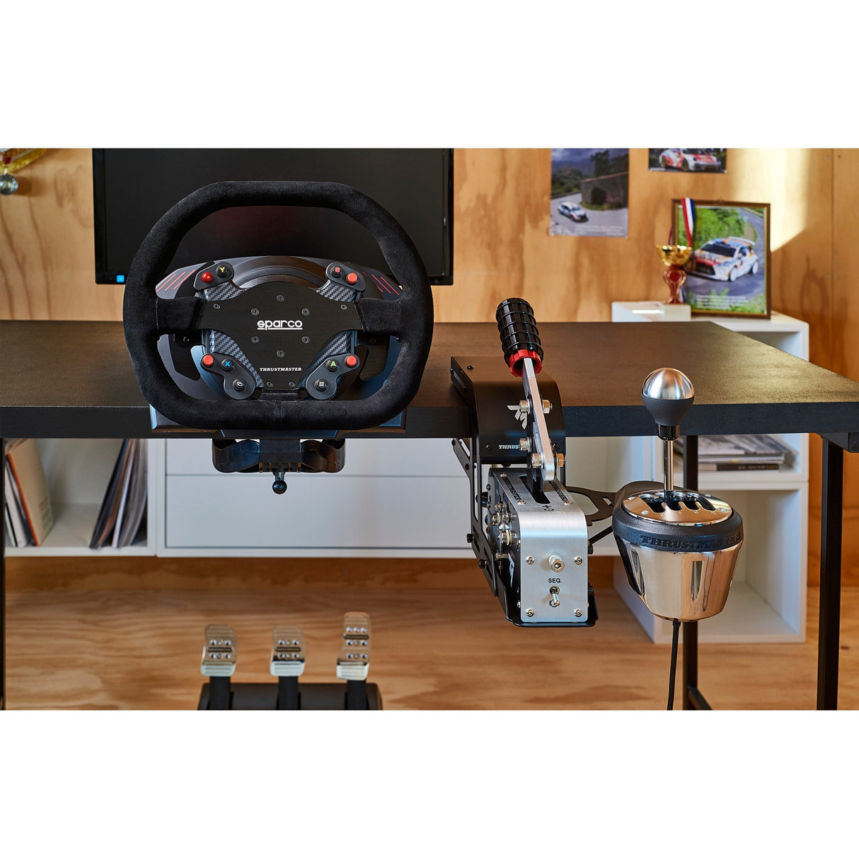 Thrustmaster TM Racing klemmeholder (sort, til TSS Håndbremse TH8A skifter)