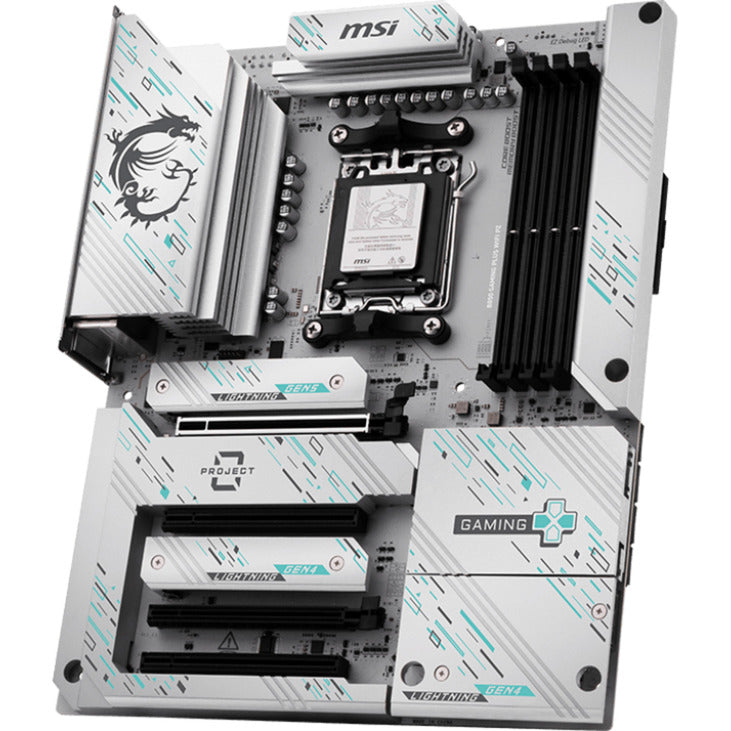 MSI B850 Gaming Plus WiFi PZ Socket AM5 bundkort (RAID, 5G LAN, WiFi 7, Bluetooth 5.4, Lyd, ATX)