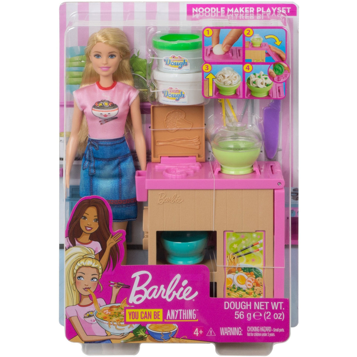 Barbie nudelbar legesæt og dukke
