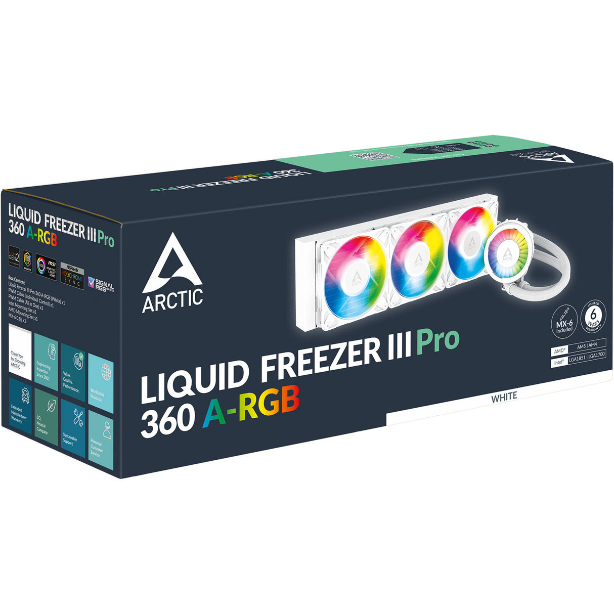 Arctic Liquid Freezer III Pro 360 A-RGB Vandkøling (hvid)