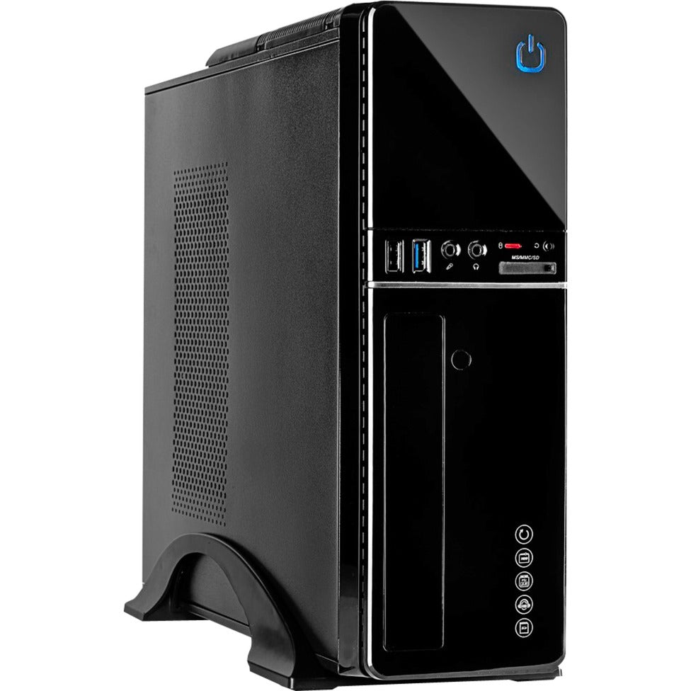 Inter-tech it-607 mini tårnhus (sort | 2x USB-A)