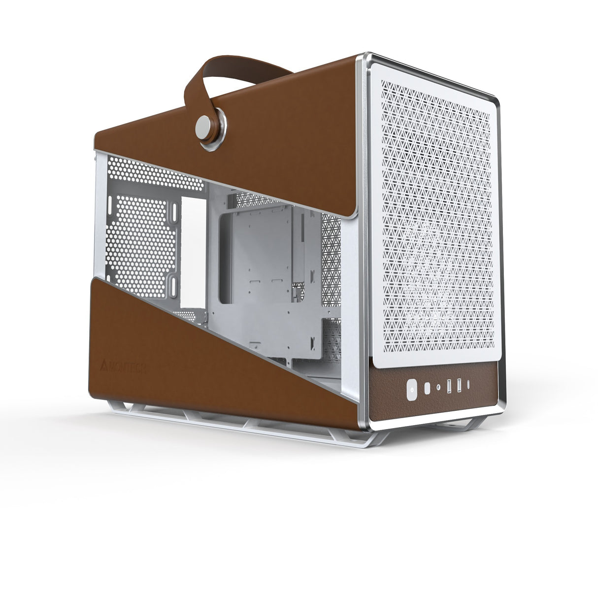Montech heritage midi tårnhus (hvid beige | 2x USB-A | 1x USB-C)