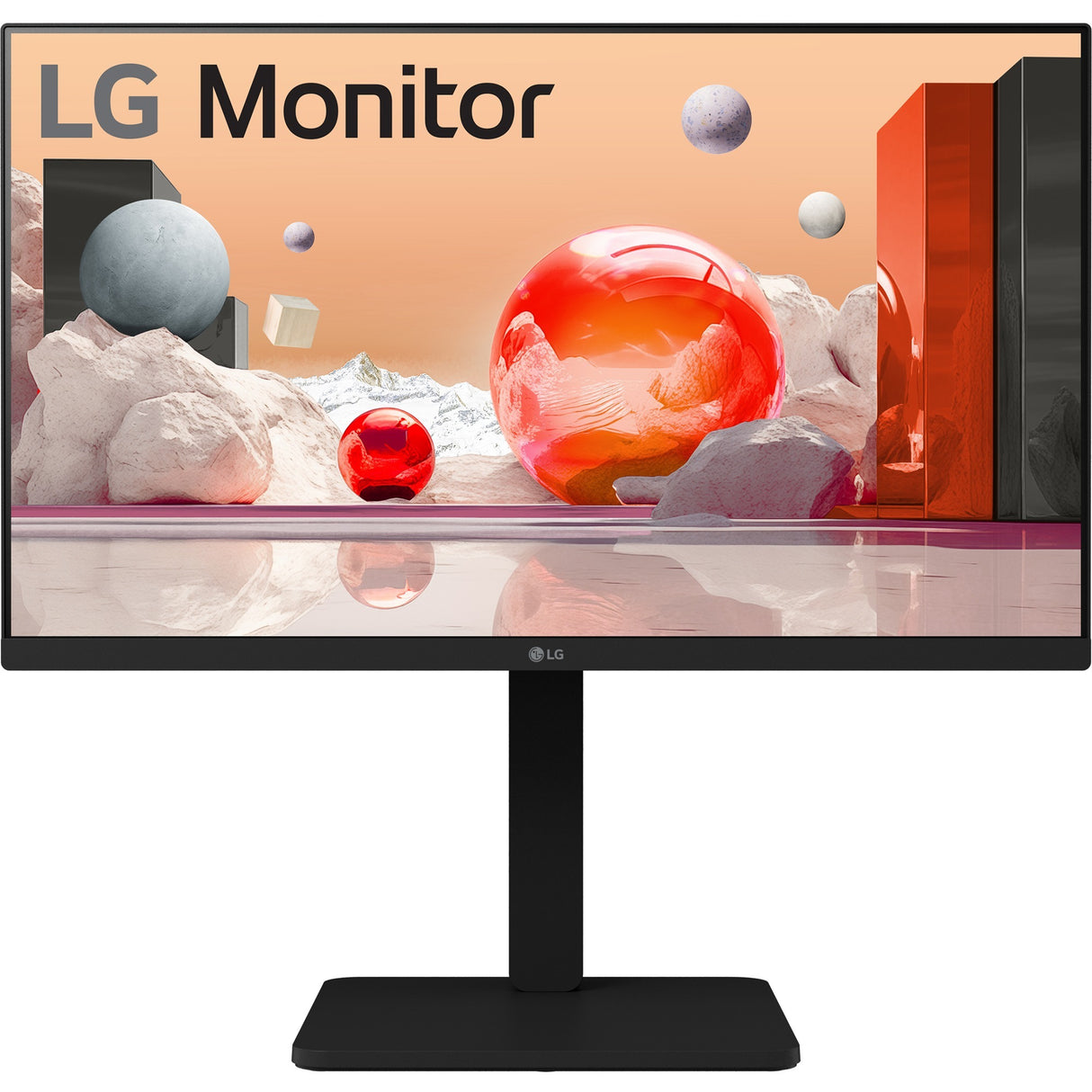LG 24ba450-b 24 skærm (sort, VGA, HDMI, skærmport, lyd)