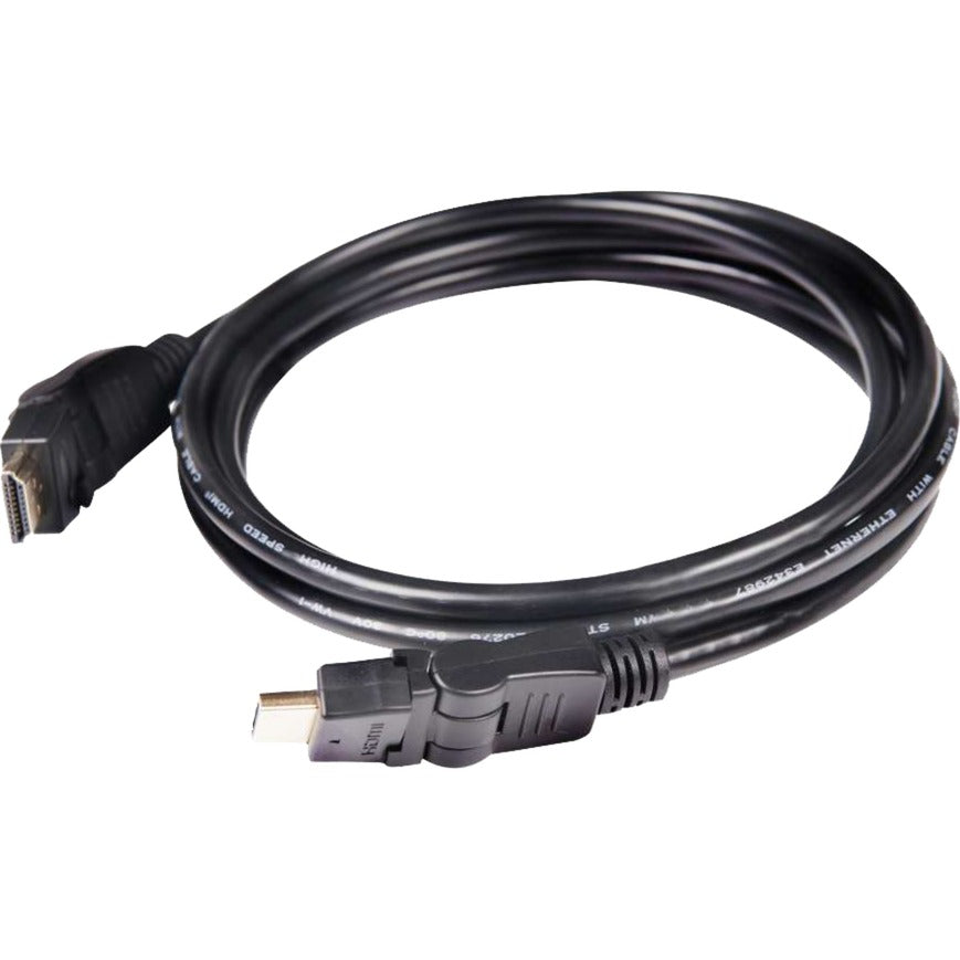 Club 3D HDMI 2.0 360° roterende kabel (sort, 2 meter, 4K 60Hz)