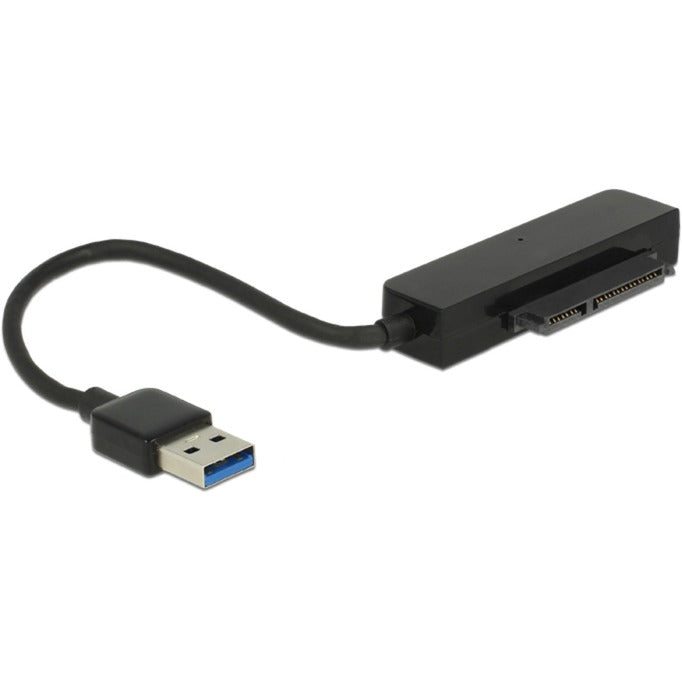 Delock USB-A 3.2-konverter > SATA 22-benet stik (sort, 0,15 meter)
