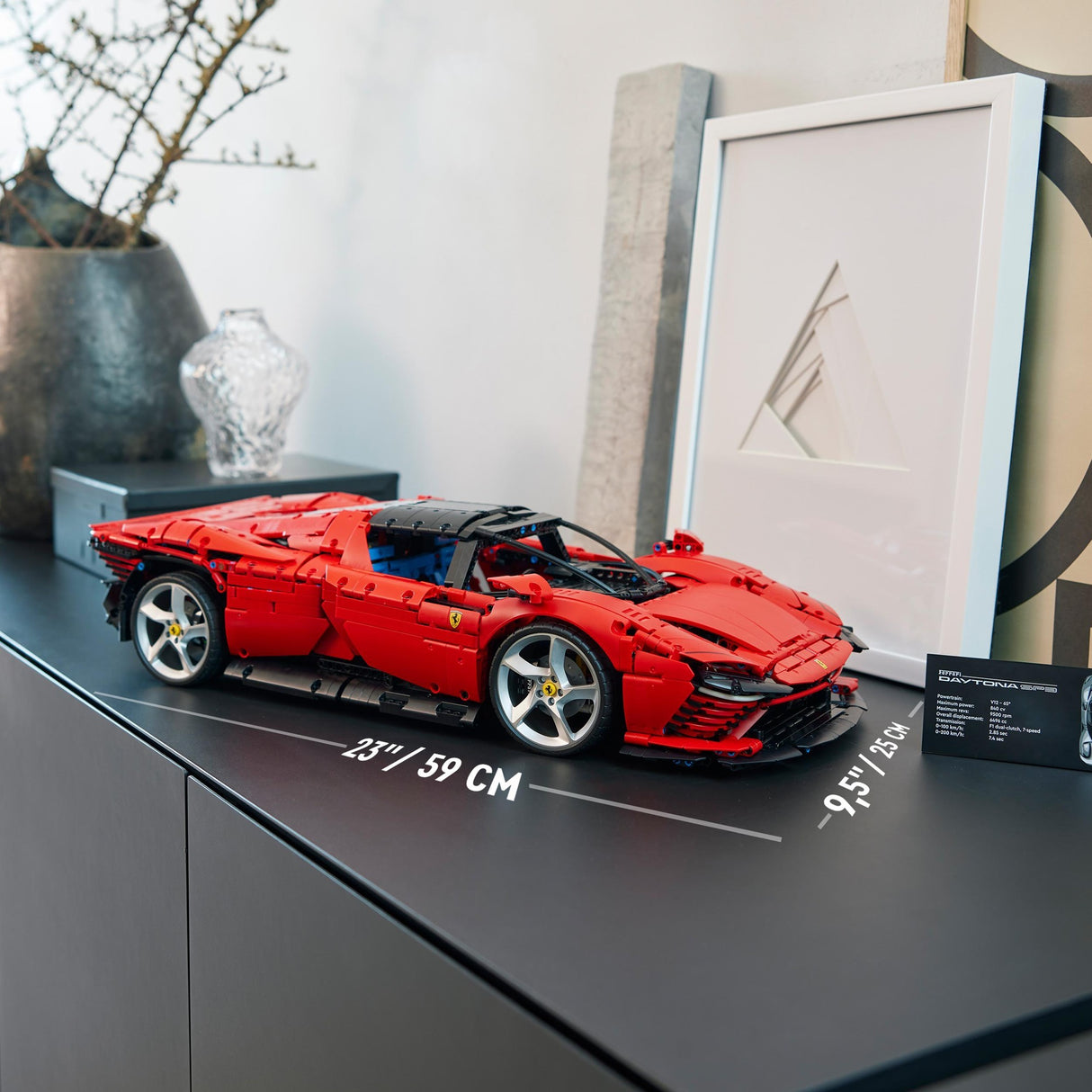 Lego technic ferrari daytona sp3 racerbil samlerobjekt til voksne - 42143
