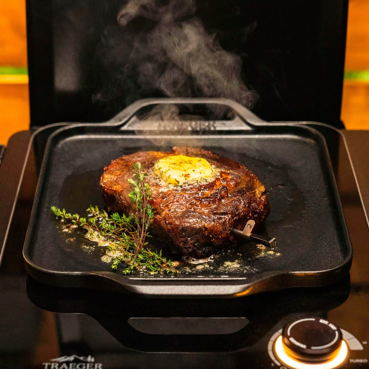 Traeger induktionsstøbejernspande bac703 stegepande (sort, 29 x 29cm)