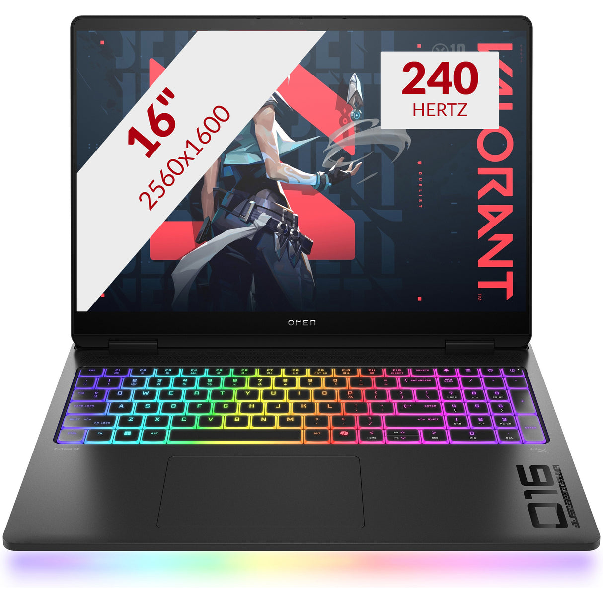 Omen max gaming laptop 16-ah0012nd (b9fh9ea) 16 gaming laptop (sort | ultra 7 255hx | rtx 5070 | 32 GB | 2 TB SSD | OLED | 240 Hz)