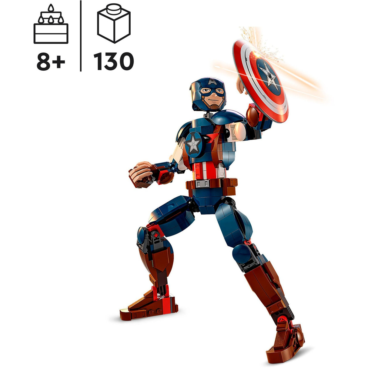 Lego super heroes 76258 kaptajn amerika konstruktionsfigur