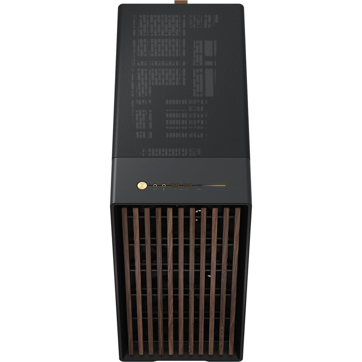 Fractal Design North XL RC Charcoal Black TG Dark Midi Tower Housing (sort træfarve | 2x USB-A | 1x USB-C | hærdet glas)