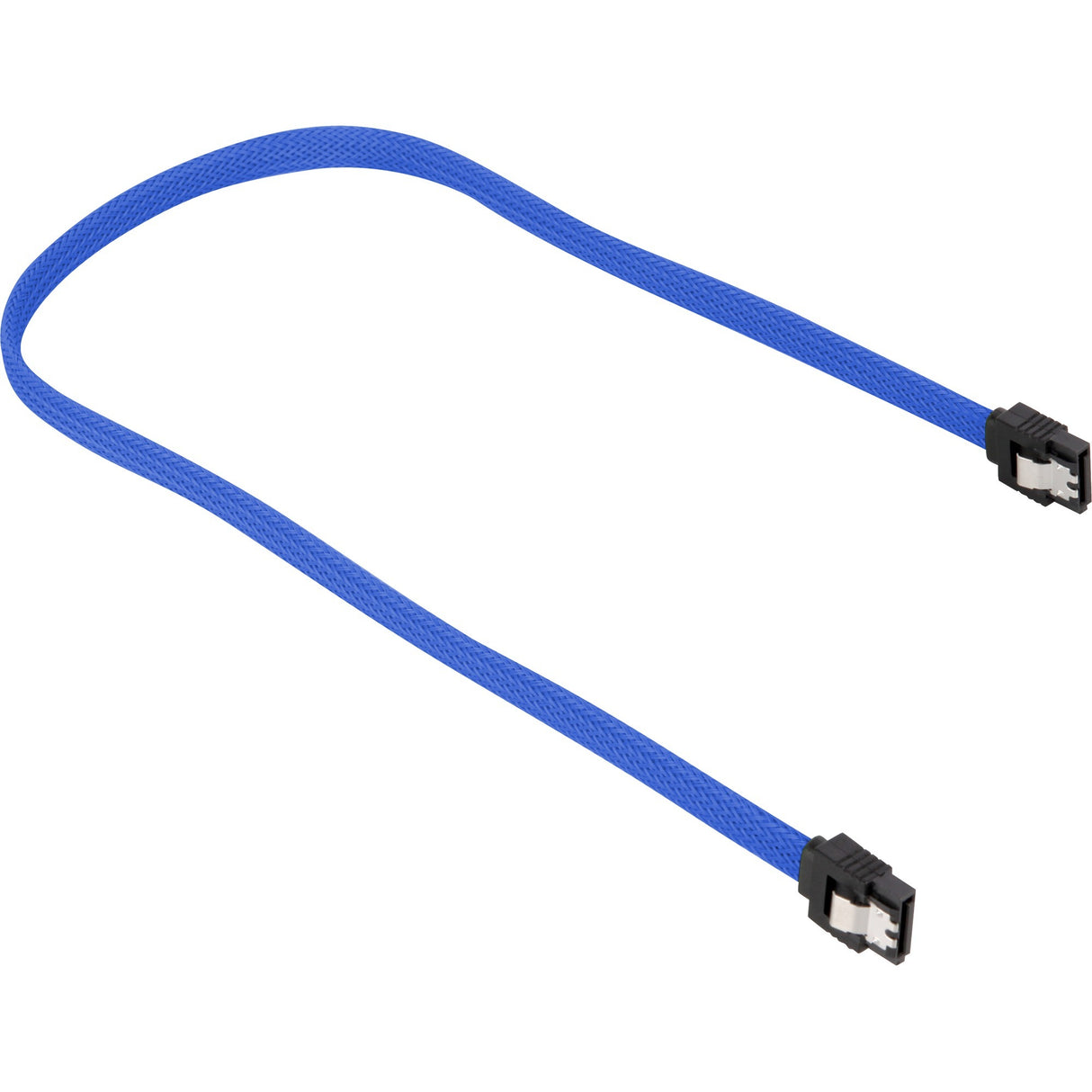 Sharkoon sata iii sleeve kabel (blå, 0,3 meter)