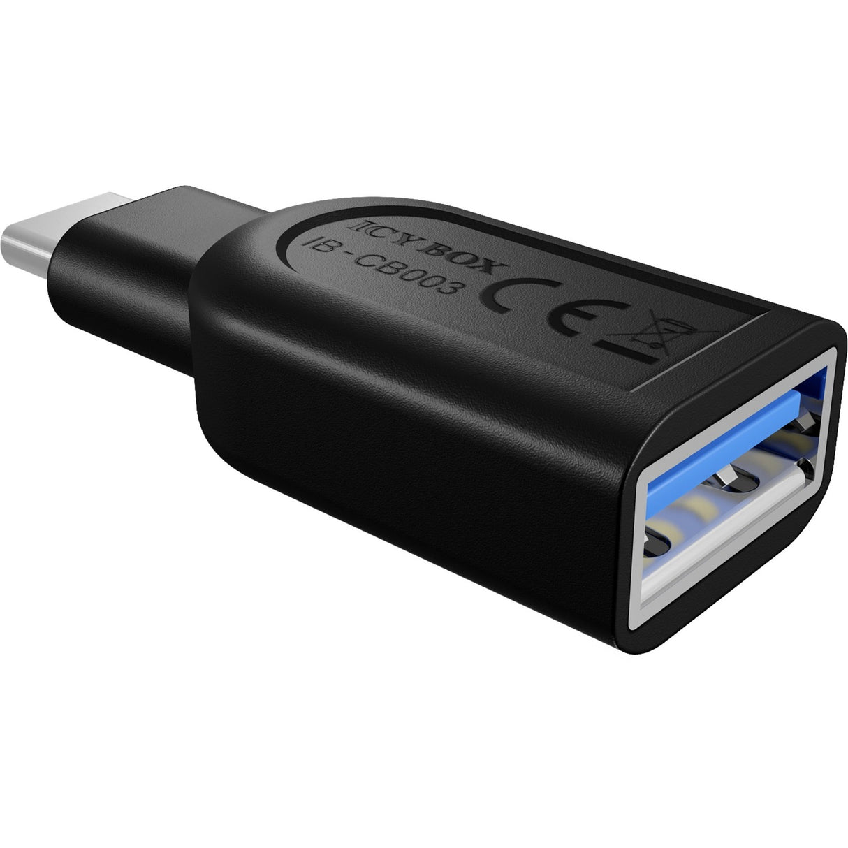 Icy Box IB-CB003 USB 3.0 Type-C-stik til USB 3.0 Type-A-adapter (sort)