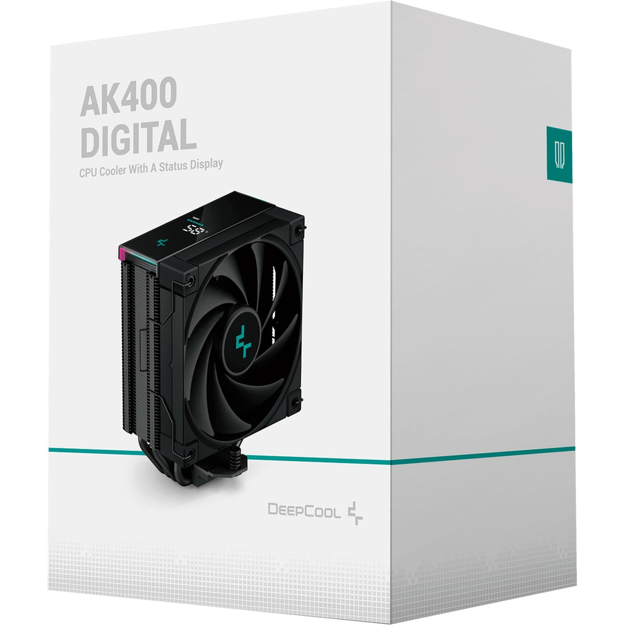 Deepcool AK400 Digital RGB CPU-køler (sort, 4-benet PWM blæserstik)