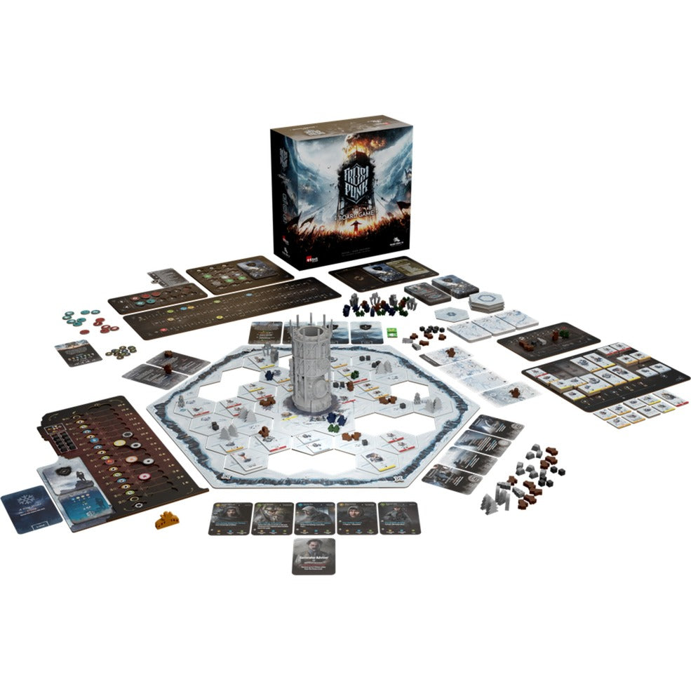 Europæisk spillernetværk frostpunk brætspil (engelsk, 1 - 4 spillere, 120 - 150 minutter, fra 16 år)