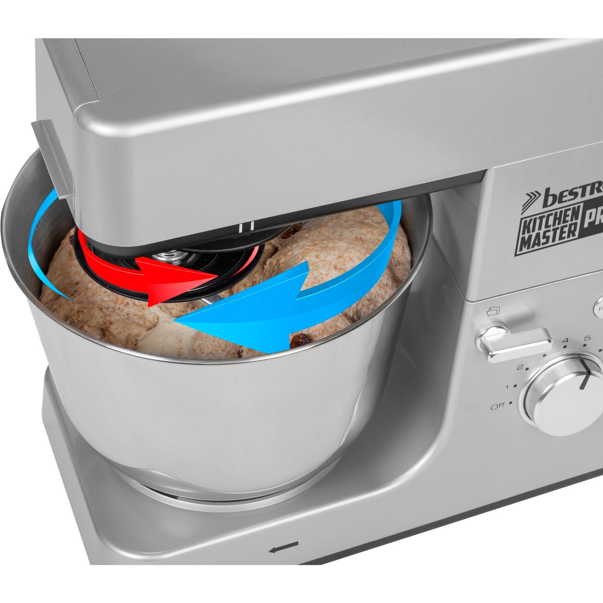Bestron akm1600s 4-i-1 foodprocessor kitchen master pro (sølv)