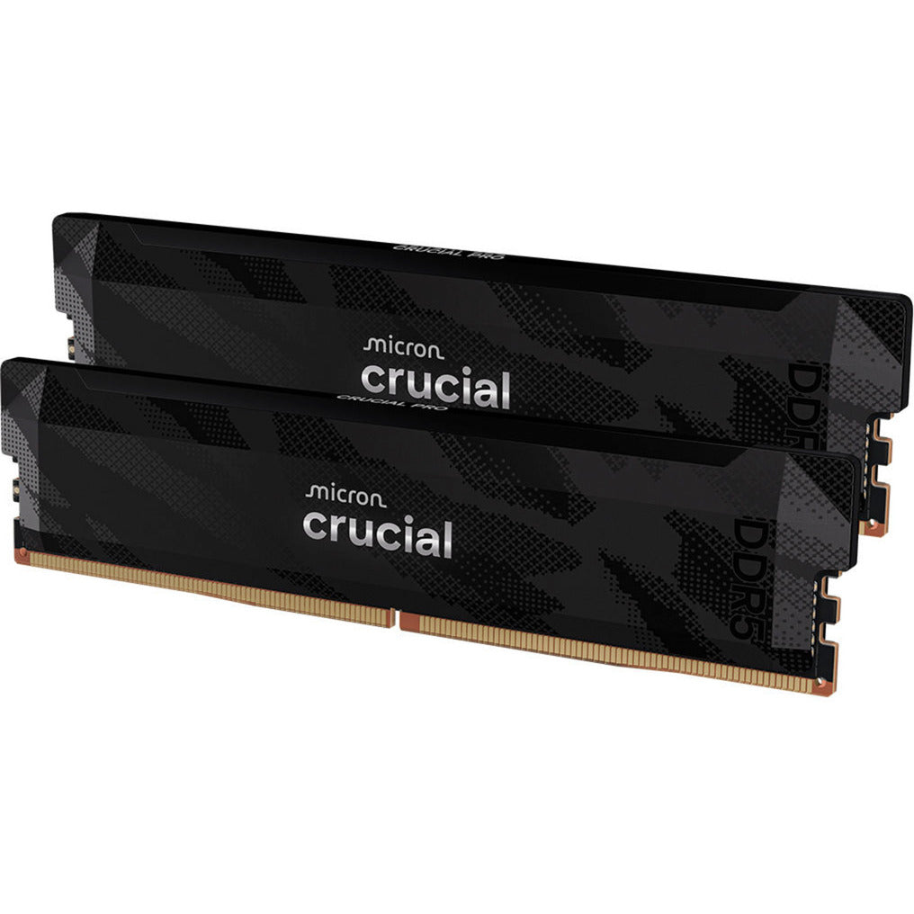Crucial 32 GB DDR5-6400 (2x 16 GB) dual-kit RAM (sort, Pro, XMP 3.0, AMD Expo)