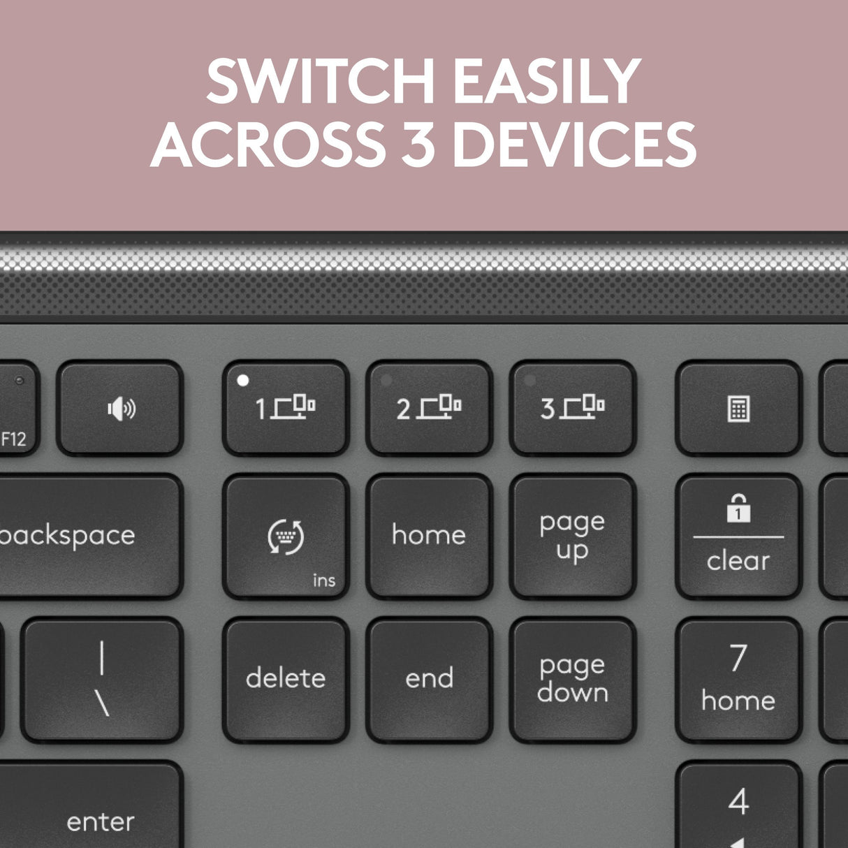Logitech mk950 signatur slankt trådløst skrivebordssæt (grafit, us-internationalt layout (qwerty), 400 - 4000 dpi)