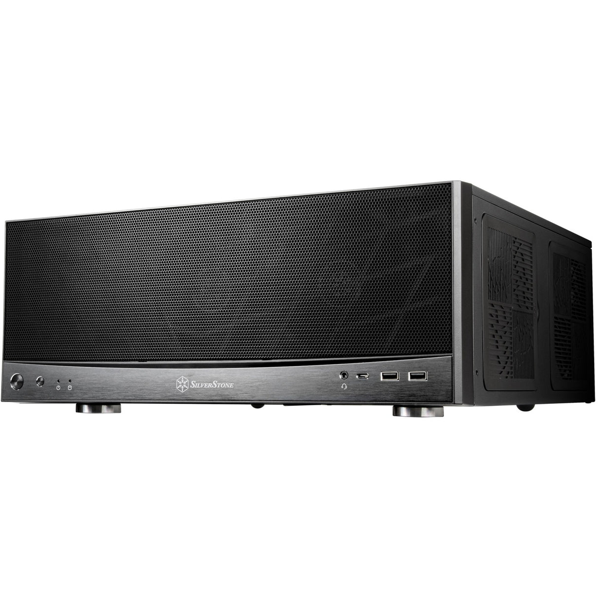 Silverstone SST-GD11B HTPC-hus (sort | 2x USB-A | 1x USB-C)