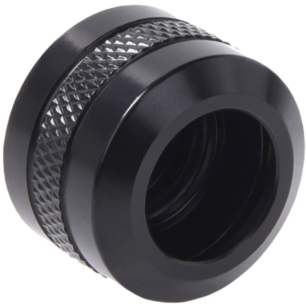 Alphacool eiszapfen pro 13 mm hårdt rørfitting g1 4 - dyb sort forbindelse (sort (mat))