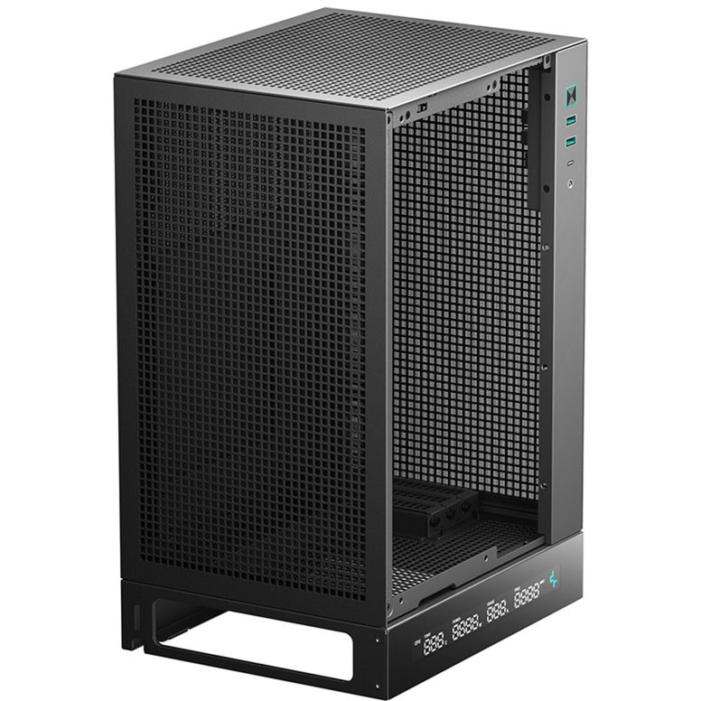 Deepcool ch170 digitalt mini tårnhus (sort | 2x USB-A | 1x USB-C)