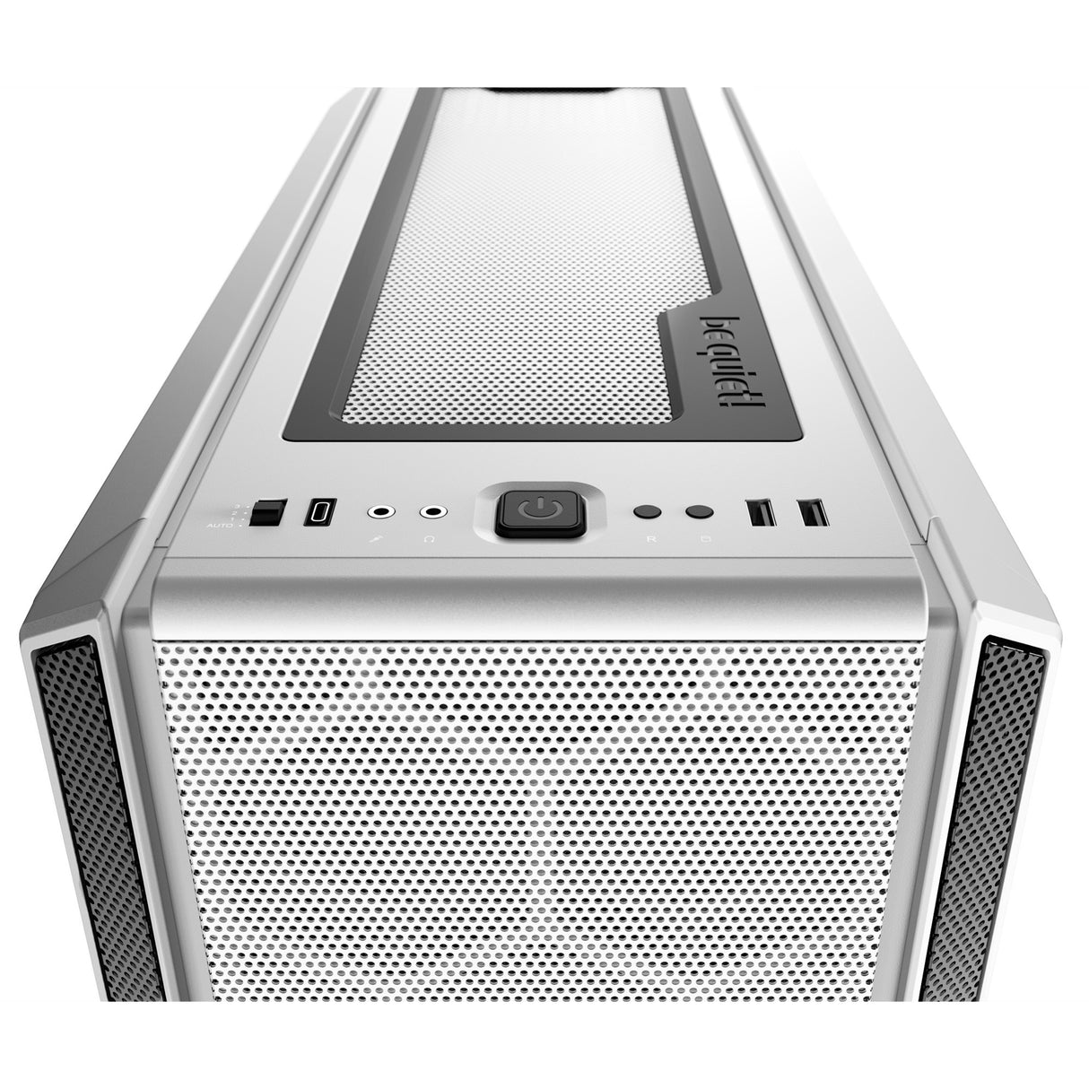 Vær stille! Silent base 802 midi tårnhus (hvid | 2x USB-A | 1x USB-C)