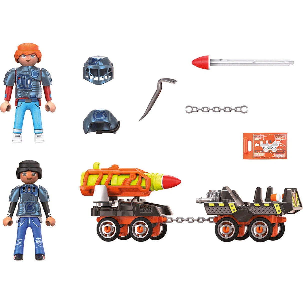 Playmobil dino rise - dino mine raket kart byggelegetøj (70929)