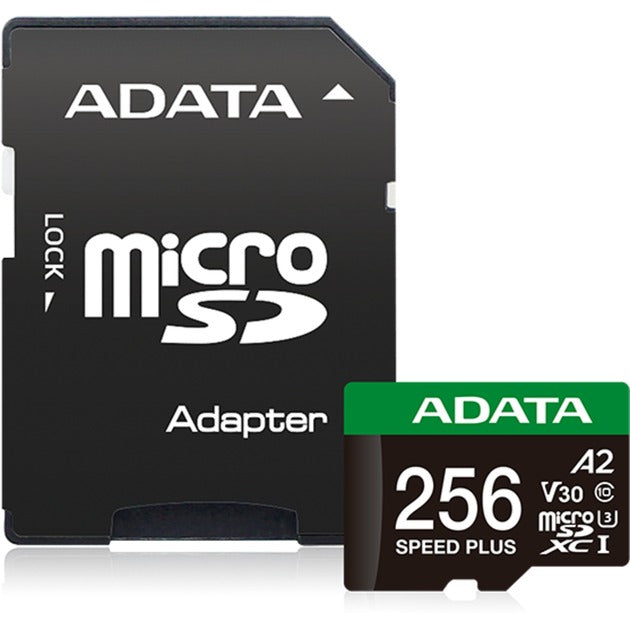 Adatahastighed plus microSDXC 256 GB hukommelseskort (uhs-i u3, klasse 10, v30, a2)