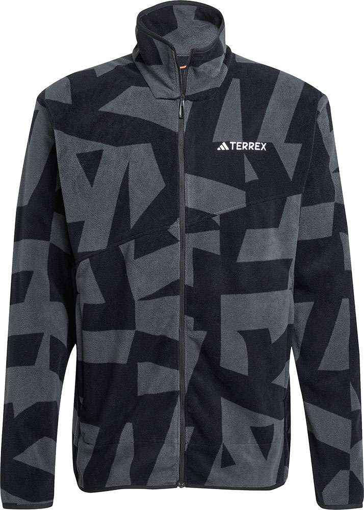Adidas terrex multi printet fuld lynlås - fleecejakke
