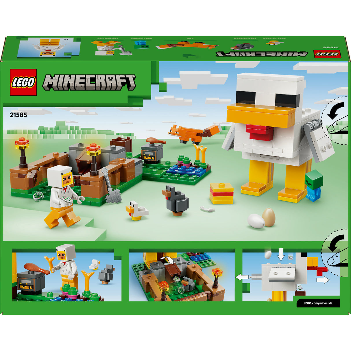 Lego minecraft kyllingegårdsdyr legetøj til børn - 21585
