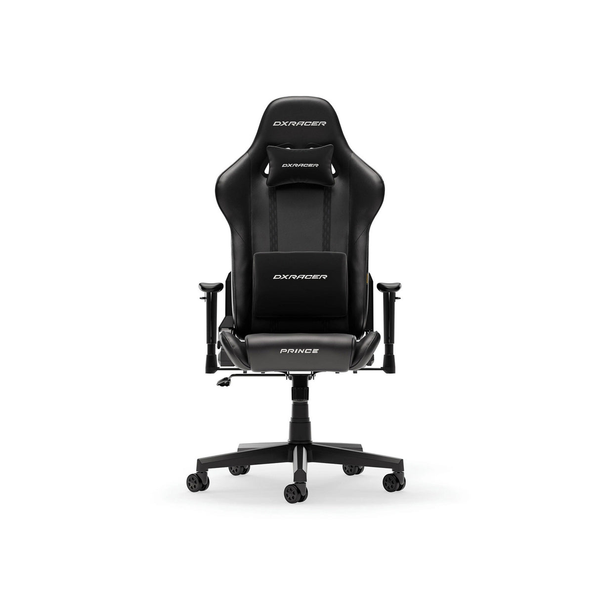 Dxracer prince l sort pvc læder gaming stol (sort)
