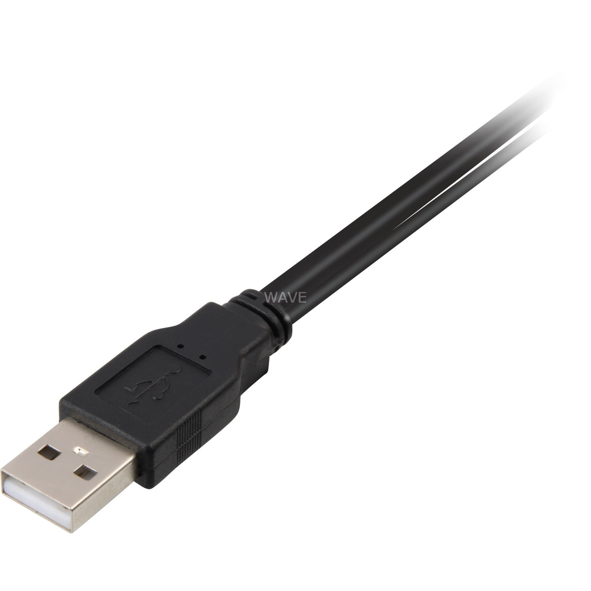 Delock 2x USB-A 2.0 han > USB mini 5-bens splitterkabel (sort rød, 1 meter)