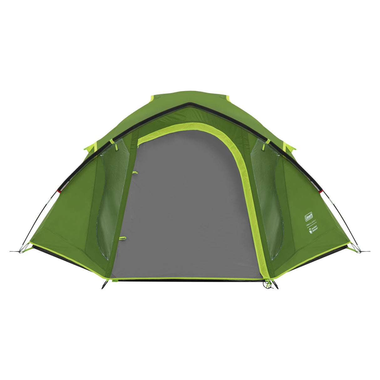 Coleman darwin 4 plus kuppeltelt (mørkegrøn lysegrøn, med frontstruktur, model 2025)