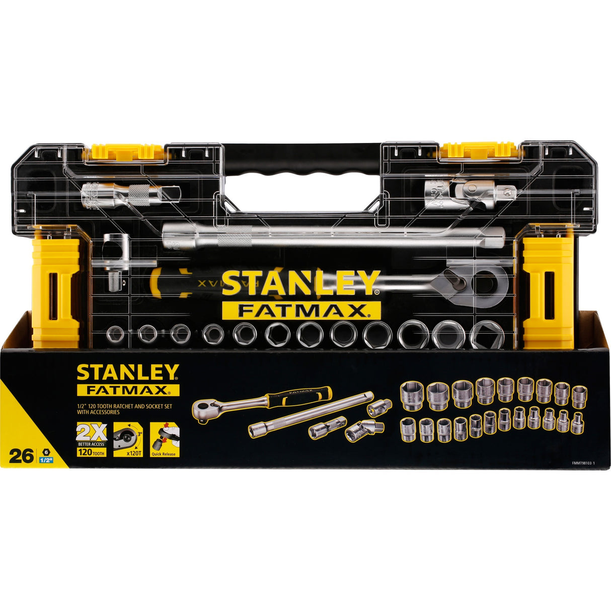 Stanley fmmt98103-1 fatmax 1 2 l pro fatningssæt 1 2 26 dele