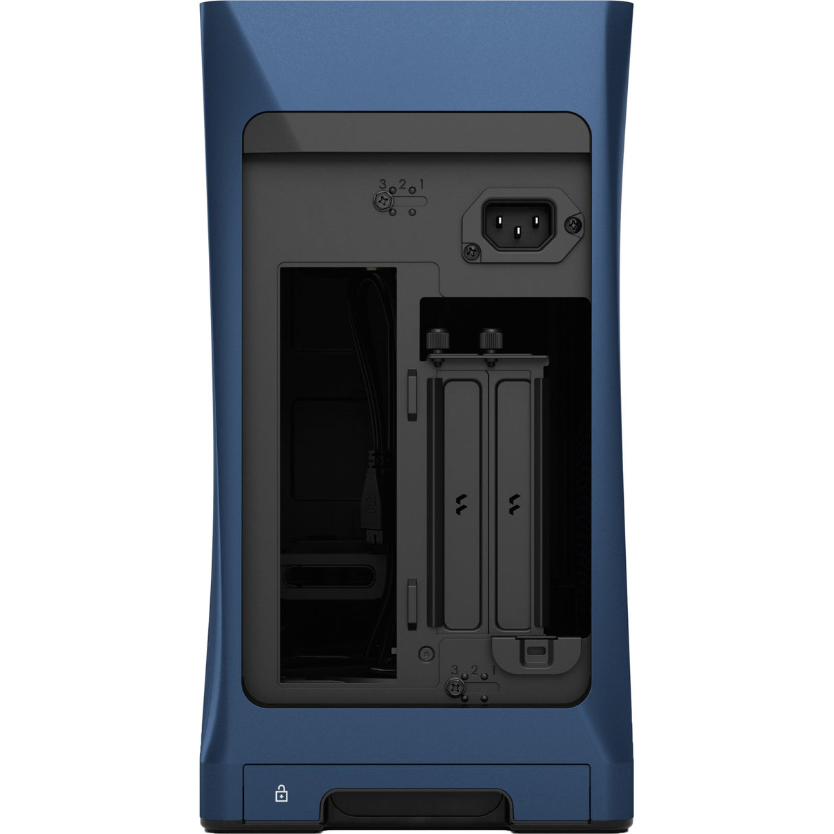 Fractal design æra 2 midnatsblåt mini tårnhus (mørkeblå | 2x USB-A | 1x USB-C)