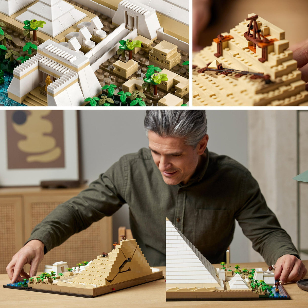 Lego arkitektur - stor pyramide af giza byggelegetøj (21058)