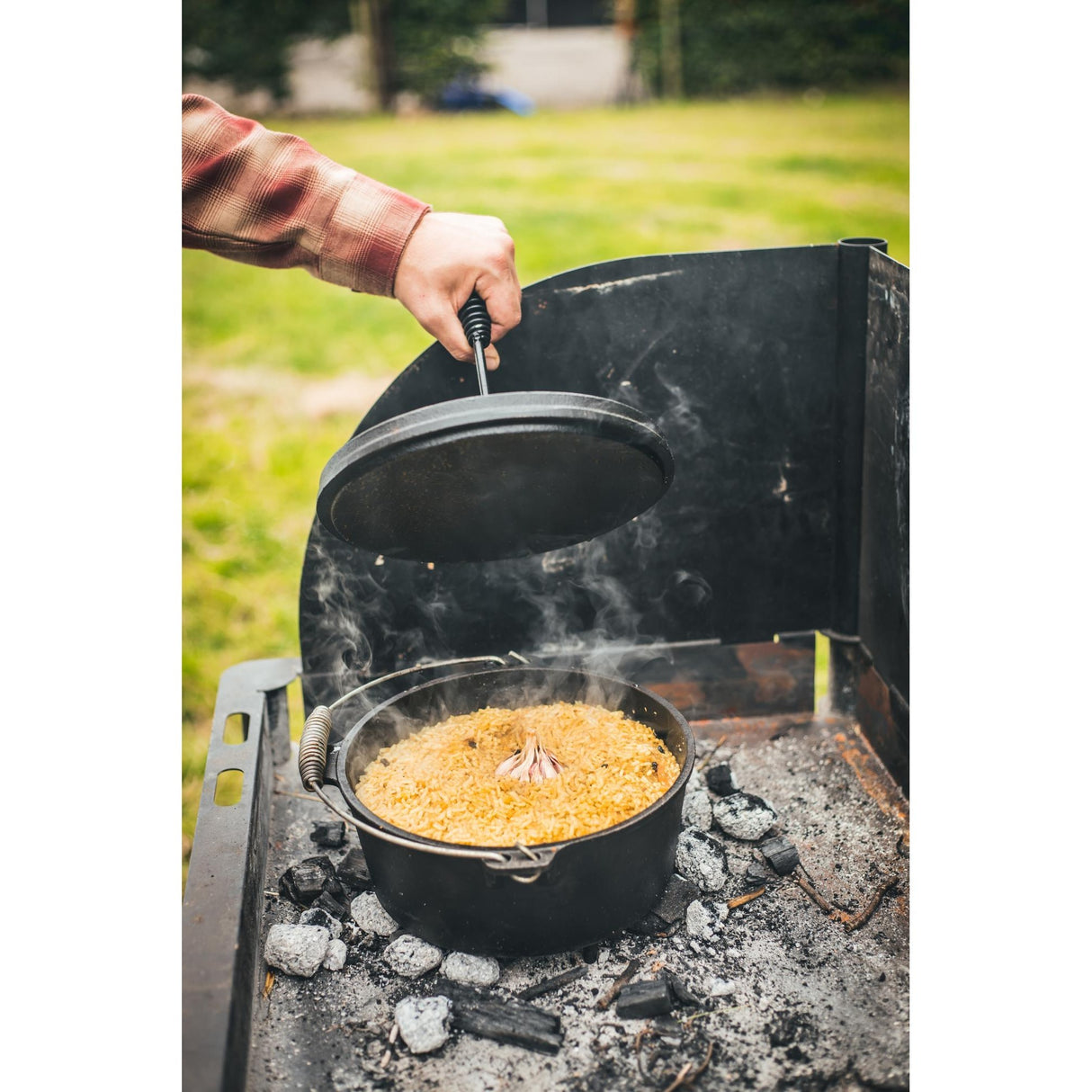 Vindmøllelågløfterens grillbestik (sort)