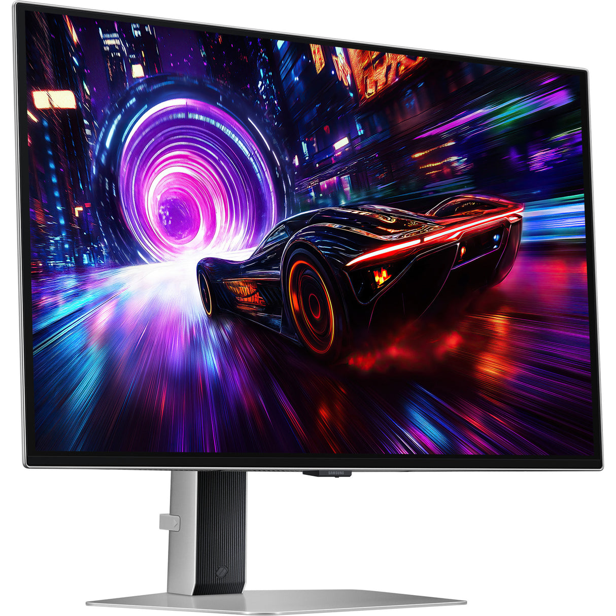 Samsung Odyssey OLED G8 G81SF 27 4K UHD-gamingskærm (sølv, 2x HDMI, DisplayPort, 2x USB-A, USB-B)