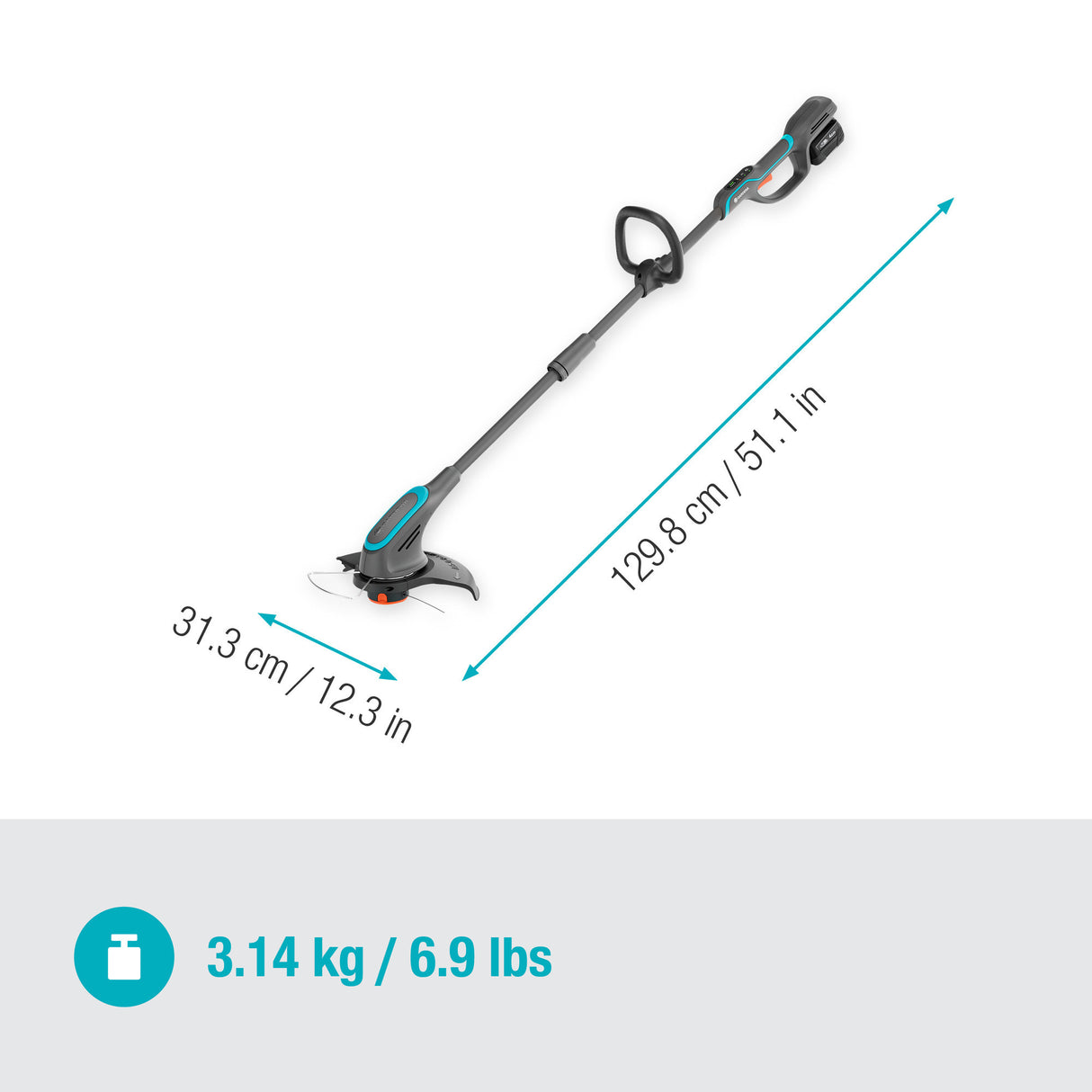 Gardena trimmer powertrim 30 18v p4a sæt