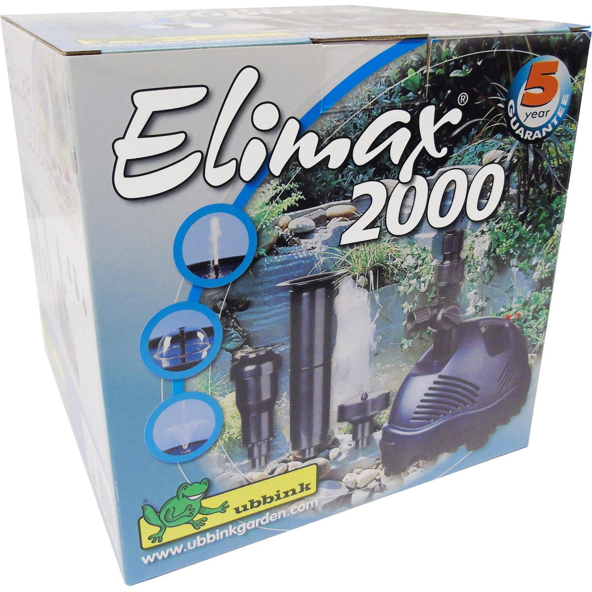 Ubbink elimax 2000 springvandspumpe (sort)