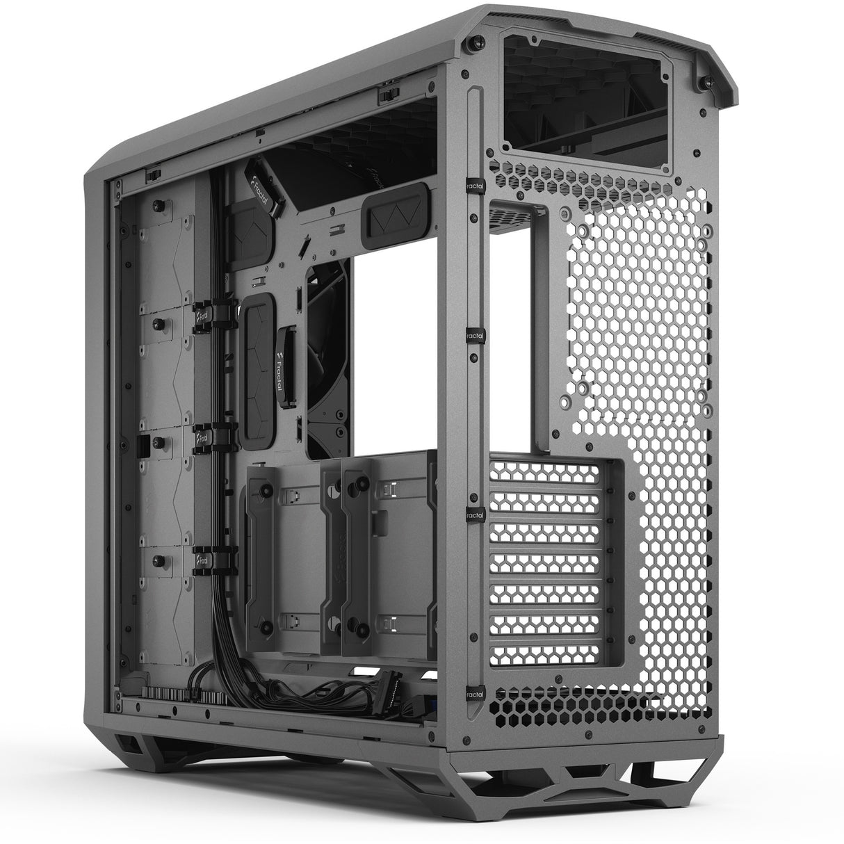 Fractal design torrent grå tg lys tonet midi tårnhus (grå | 2x USB-A | 1x USB-C | hærdet glas)